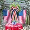 4th of July Bow for Wreath,Patriotic Decor Red White Blue American Flag Tree Topper Bow